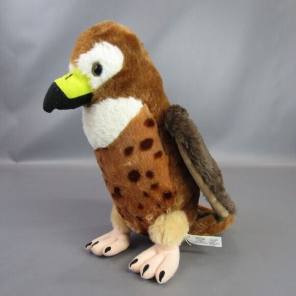 Red Tailed Hawk Plush Doll 12" Stuffed Animal Toy Petting Zoo Raptor Bird o Prey - Picture 1 of 8